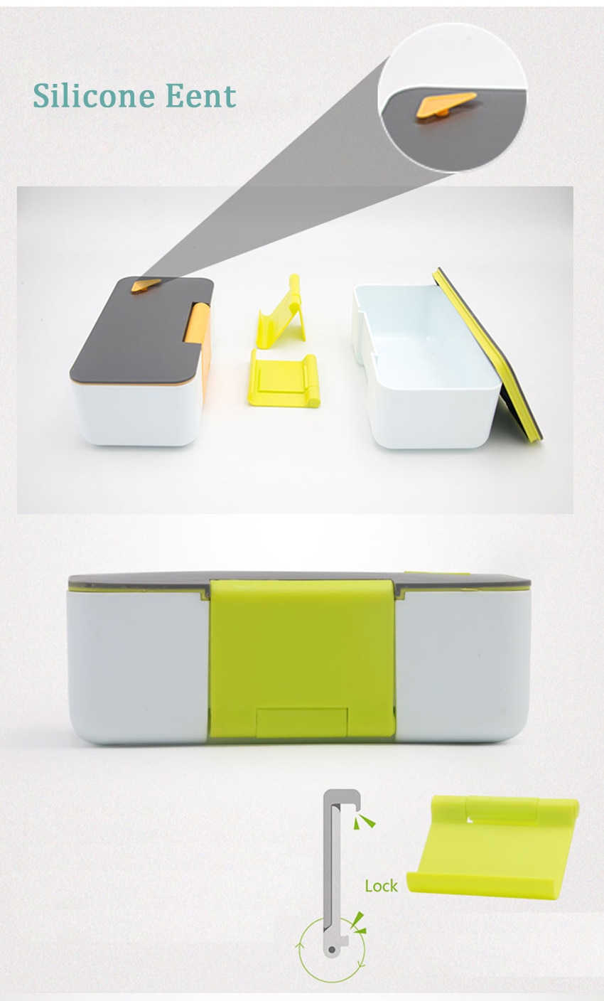 Creative Lunch Box with Phone Stand